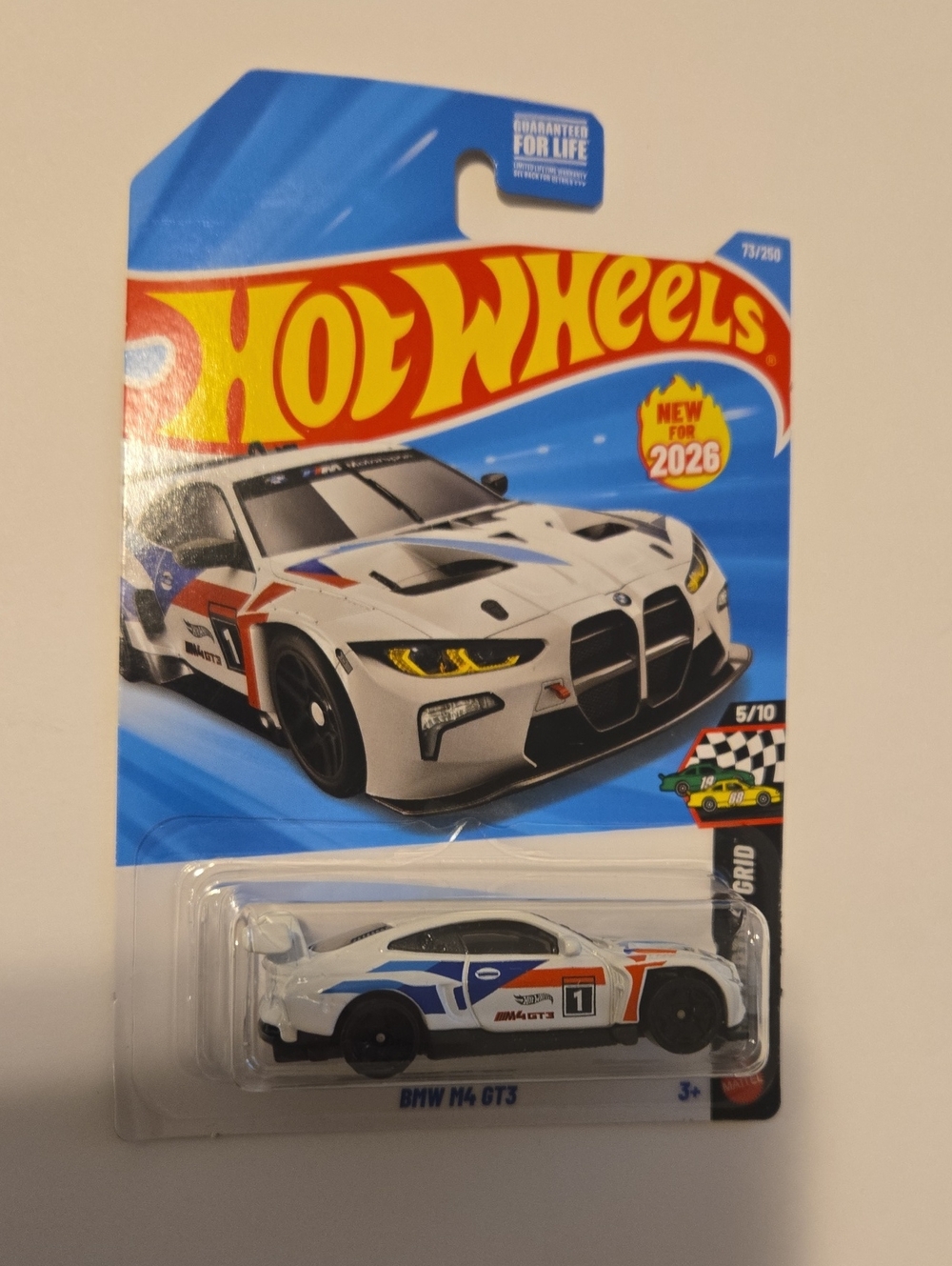 BMW M4 GTS White Racetrack Toy Car